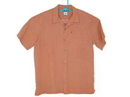Columbia Mens Brown Rust Short Check Sleeve Collared Button Up Shirt Sof... - $24.05