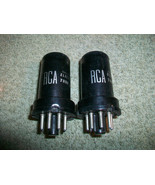 Date Match Pair RCA 6SJ7 Black Metal Can Made in USA Tested Good - $27.71