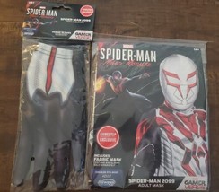 Jazwares Marvel Spider-Man 2099 Adult Mask And Gloves Set halloween lucha libre - £15.48 GBP