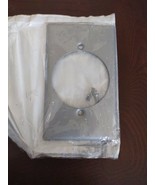 New Leviton Dryer Range Gray Metal Receptacle Outlet Wallplate Cover 2.1... - $109.48 MXN