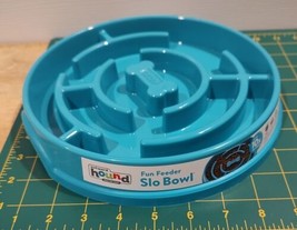 Outward Hound 9” Dia Fun Feeder Slo Bowl Maze - Holds 3 Cups Slow Feed Dog Dish - £7.78 GBP