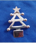 Vintage HOB 925 Sterling Silver Xmas Christmas Tree Pendant Free Shipping - €34,24 EUR