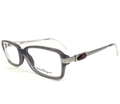 Salvatore Ferragamo Eyeglasses Frames 2651-B 597 Clear Purple Silver 51-16-135 - £54.62 GBP