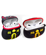 Novelty Maneki-Neko Black Lucky Cat Airpod/Airpod Pro 2nd/3rd G Protecti... - £14.32 GBP+