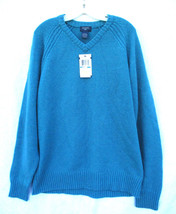 Mens Dockers Washable Lambswool Sweater Size XL Teal Blue 2005 NEW with ... - $28.49
