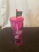 Starbucks 2021 Holiday Color Change Cold  Tumbler 24oz Venti Pink Pineco... - £18.77 GBP