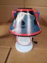 Vintage Coca-Cola Bottle Cap Lamp with Polar Bear Lamp Shade 1997 Collec... - £36.33 GBP