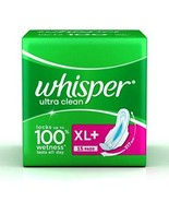 Whisper Ultra Clean Sanitary Pads (15 Count) XL Plus | Free Shipping - $13.47 CAD