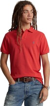 Polo Ralph Lauren Men&#39;s Custom Slim Fit Mesh Polo Shirt in Post Red-2XL - $49.63