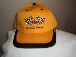 Pennzoil Yellow Racing Ball cap, new w/tags  - £15.44 GBP