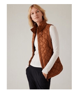 Athleta Whisper Featherless Vest Sequoia Brown  #599504 S - $84.90 CAD