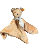 Steiff Jimmy Teddy Bear 10&quot; Beige Comforter Security Baby Blanket Lovie - $19.20