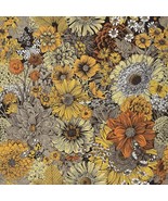 Wenmer Daisy Peel And Stick Wallpaper, Boho Floral Wallpaper Yellow Orange - $35.99