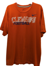 Nike Clemson University Football Dri-fit orange t shirt men L Large - £11.86 GBP