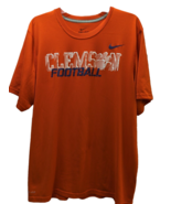 Nike Clemson University Football Dri-fit orange t shirt men L Large - £11.67 GBP