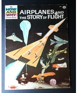 Vtg How &amp; Why Wonder Book AIRPLANES Story Flight Educational Science Hom... - $27.73 CAD