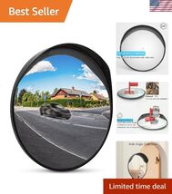 Safety Convex Mirror, Acrylic Curved Traffic Mirror, Adjustable Bracket ... - $120.51