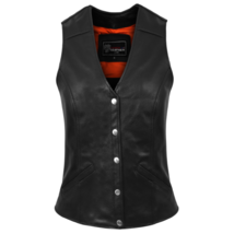 Motorcycle Vest Five Snap Lady Biker Vance Leather VL1047S - $925.91 MXN