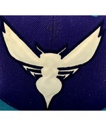 mitchell &amp; ness nba charlotte hornets purple teal flex fit snapback base... - $23.74