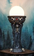 Ghastly Illumination Sinister Skeleton Grim Reapers Sculptural Table Orb Lamp - £81.18 GBP