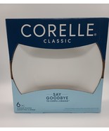 Corelle Classic 10.25&quot;/26cm Dinner Plates Set of 6 Winter Frost White New - $59.39