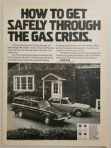 1979 Print Ad Volvo Cars Station Wagon &amp; 4-Door Gas Crisis - £7.76 GBP