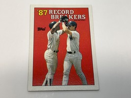 1988 Don Mattingly Topps #2 &#39;87 Record Breakers Baseball Trading Card - £9.88 GBP