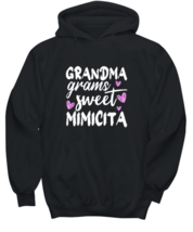 Grandma Hoodie Grandma Grams Sweet Mimicita Black-H - £25.48 GBP