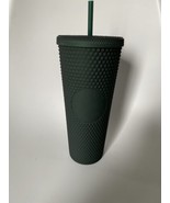 Starbucks 2022 Matte Dark Emerald Green Studded Venti Tumbler Cup 24oz - $741.12 MXN