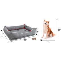 Dog Bed Washable Pet Sofa Breathable Soft Couch for Puppies Cats Sleepin... - £39.90 GBP