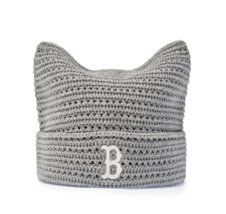 MLB Korea Summer Crochet Meow Cat Beanie Hat Boston Red Sox Casual Lifes... - $60.50