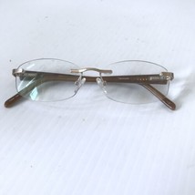 TECHNOLITE TFD3002 Eyeglasses Frame Rimless 51-17-135 Animal Print Temples - £14.52 GBP