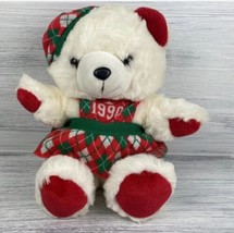 VTG 1990 KMART DAN DEE  CHRISTMAS TEDDY BEAR STUFFED ANIMAL PLUSH. 20 in - £36.24 GBP