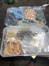 Lot Of Vintage craft costume jewelry Mostly Necklaces &amp; Earrings - £22.37 GBP
