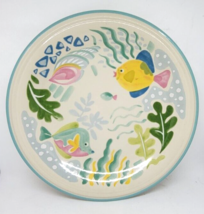 Vintage STUDIO NOVA Charger Serving Plate BARRIER REEF Y-2310 FISH THEME - £15.97 GBP