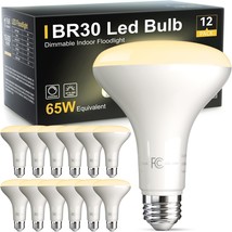 Tjoy 12 Pack Br30 Led Bulbs 65W Equivalent, Dimmable Indoor Flood Lights... - $40.94