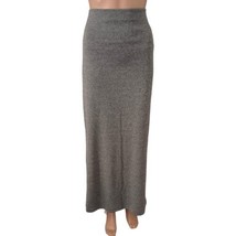 Vtg 90s Moa Moa Skirt L Maxi Gray Elegant Flowy Stretch Holiday Classy A... - £19.76 GBP