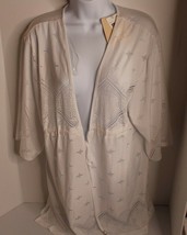 Dotti WHITE Sea Scallop Crochet Dress Swim Cover-Up, US medium - £19.41 GBP