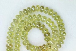 Awesome Quality, 8 inch long strand of Lemon Quartz rondelle beads, 7 - 8 mm app - $29.74