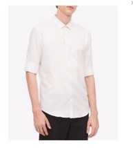 Calvin Klein Men&#39;s Twill Shirt ,Color: Standard White , Size: 2XL , MSRP 79$ - £30.95 GBP