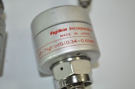 Fujikin Pneumatic Valve Gas OP 3.5 - 7 kgf / .34 - .69 MPa  PN# NC N.C. - $22.79