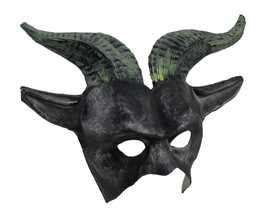 Scratch &amp; Dent Long Horned Hades Half Face Mask - £17.68 GBP