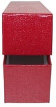 10 Red Storage Box for 2x2 Coin Holders with 1000 Coin Flips (2x2x9) Single Row - £54.56 GBP