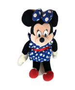 Minnie Mouse Stuffed Animal Plush 24&quot; Blue Polka Dot Dress - $72.33 CAD