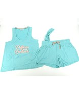 Wildfox  Blue Caffeine And Cocktails Tank and Short Lounge Pajama Set NW... - £17.05 GBP