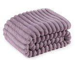 Light Purple Fleece Blanket For Couch - Super Soft Cozy Twin Blankets Fo... - $46.99