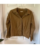 Maurices Denim Jacket Size S Brown Quilted Button Up Long Sleeve Small - £9.88 GBP