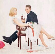 1963 Coca Cola Coke Soda Pop Advertisement Party Couple Beverages DWII13 - $29.99