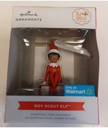 Hallmark 2022 Elf On The Shelf BOY SCOUT ELF Dark Skin Tree Ornament Exc... - $9.92