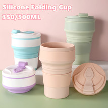 Kitchen Gadgets Folding Cup Collapsible Mug With Cover Coffee Travel Outdoors Po - £10.78 GBP+
